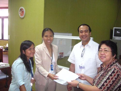 Hand over of trade union position on Senate Bill No. 89