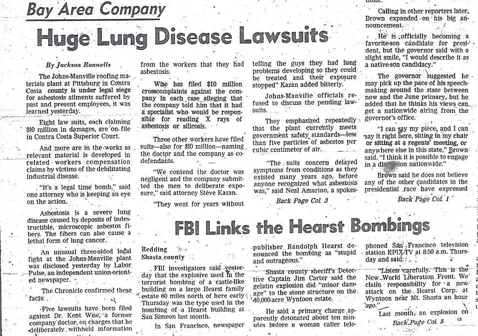 asbestos lawsuits