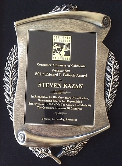 Attorney Steven Kazan Award